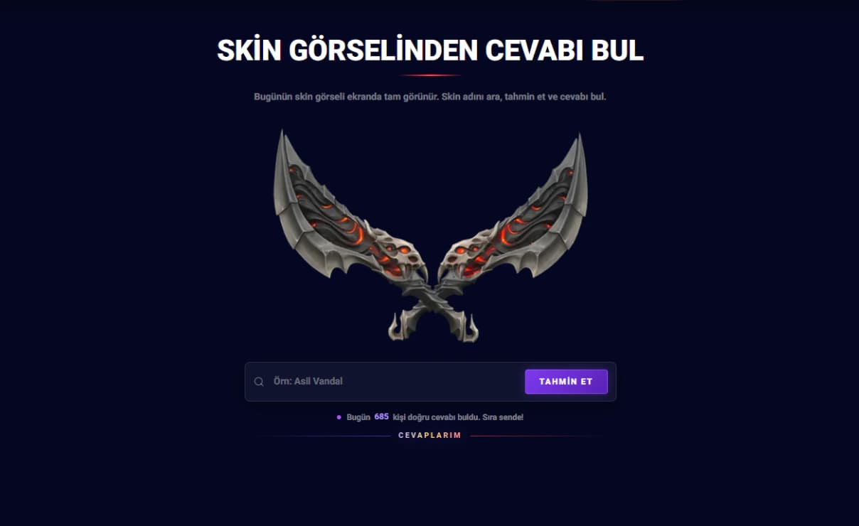 Skin Tahmini – görselden skin adını bul
